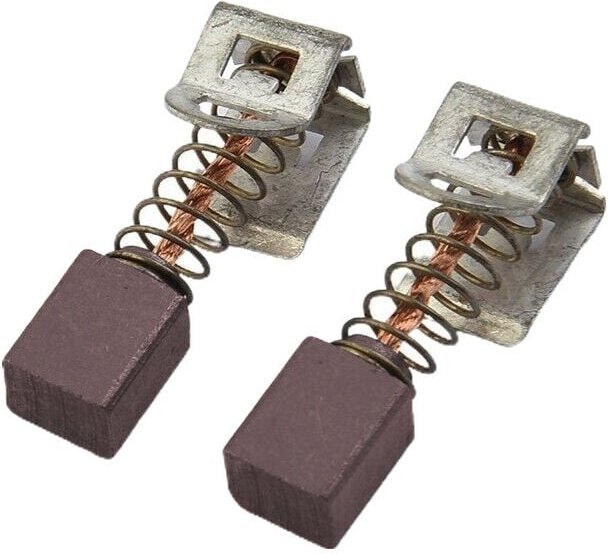 2x Trade-Shop Bronzekohlen Kohlebürsten Schleifkohlen 6 x 7,5 x 9mm kompatibel mit Bosch GSR 24 VE-2, GSR 18 VE-2, GSR 1...