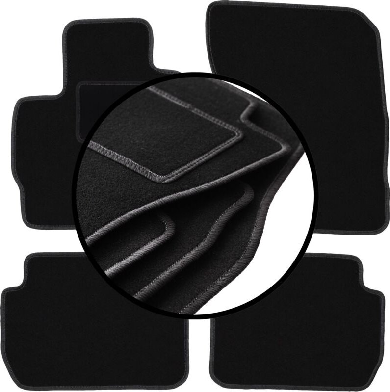 Komplettset Veloursmatten für: Mitsubishi Outlander III SUV (2012-)