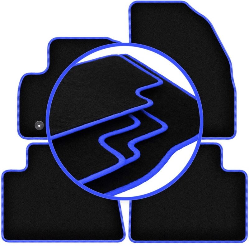 CARLUX-BLUE Autofußmatten für: Ford Kuga MK1 SUV (2011-2013)