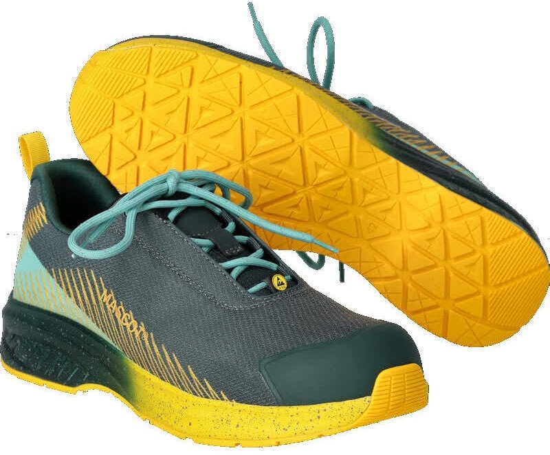Mascot MASCOT Sicherheitshalbschuh FOOTWEAR CUSTOMIZED F1600-909 S1PS Gr. 42 forest green/sunflower yellow