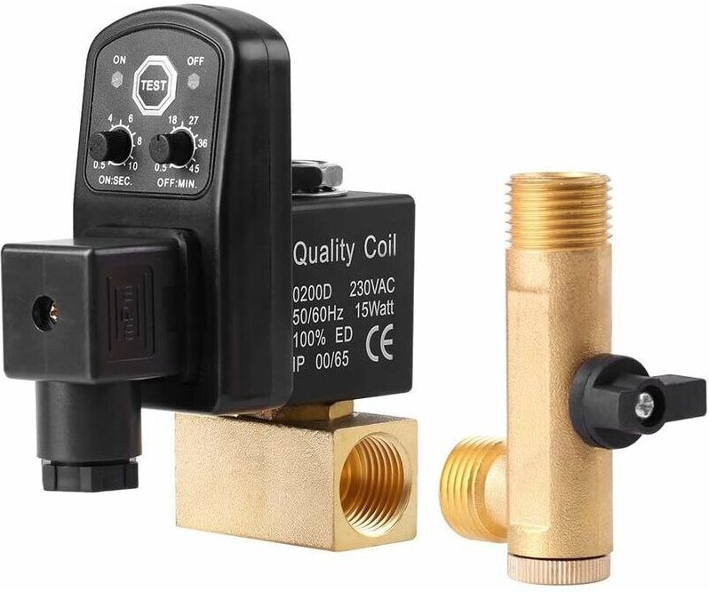 Automatisches elektronisches Ablassventil mit Zeitverzögerung G1/2 DN15 Elektrisches Ablassventil für das Kondensatmanag...