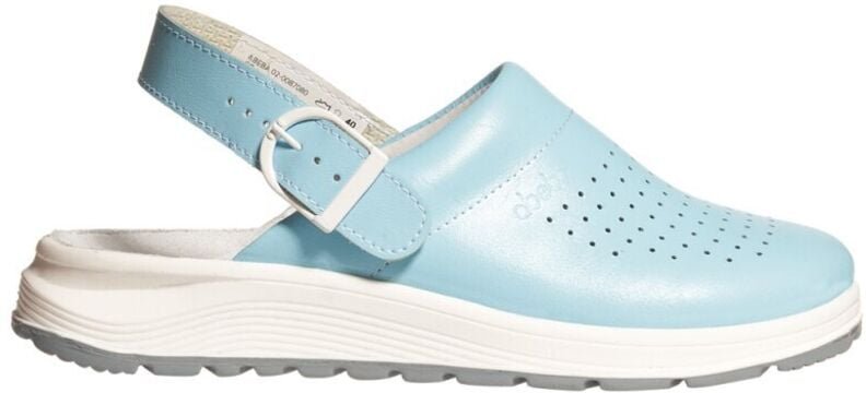 Thumbnail - Berufsschuhe Clog Active 87080 Abeba blau perforiert mit Schnalle Gr. 38