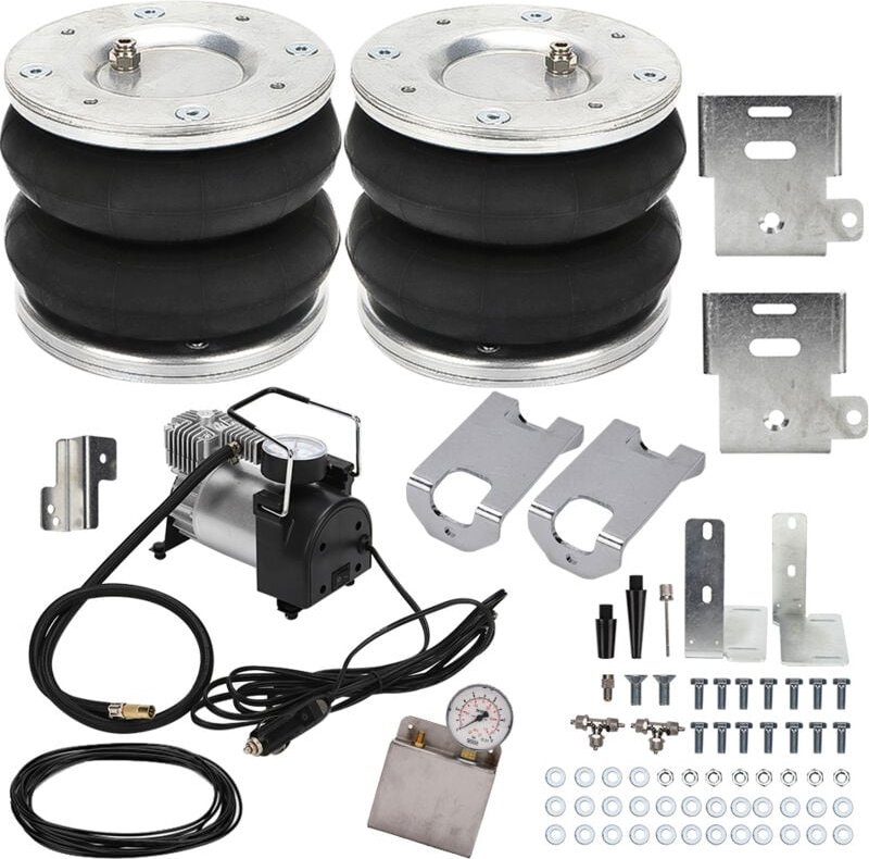 2x Luftfederung Luftfeder +12 v Kompressor Set for Ford Transit 2001-2020 4000K