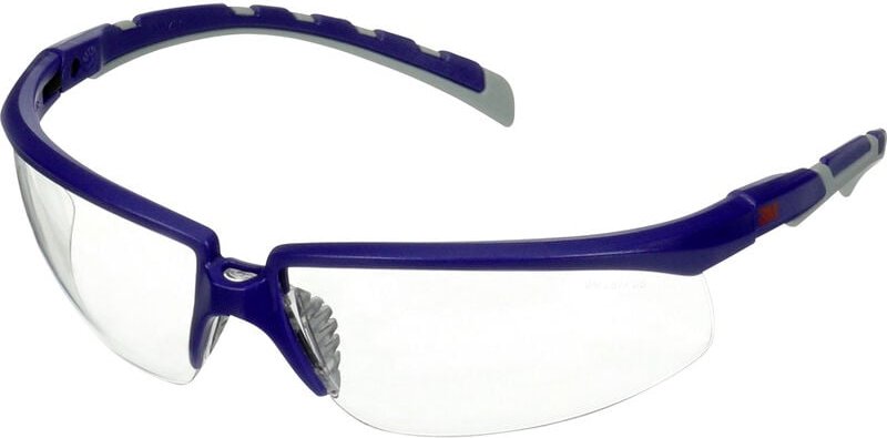 3M - S2001ASP-BLU Schutzbrille mit Antibeschlag-Schutz, winkelverstellbar Blau, Grau en 166 din 166
