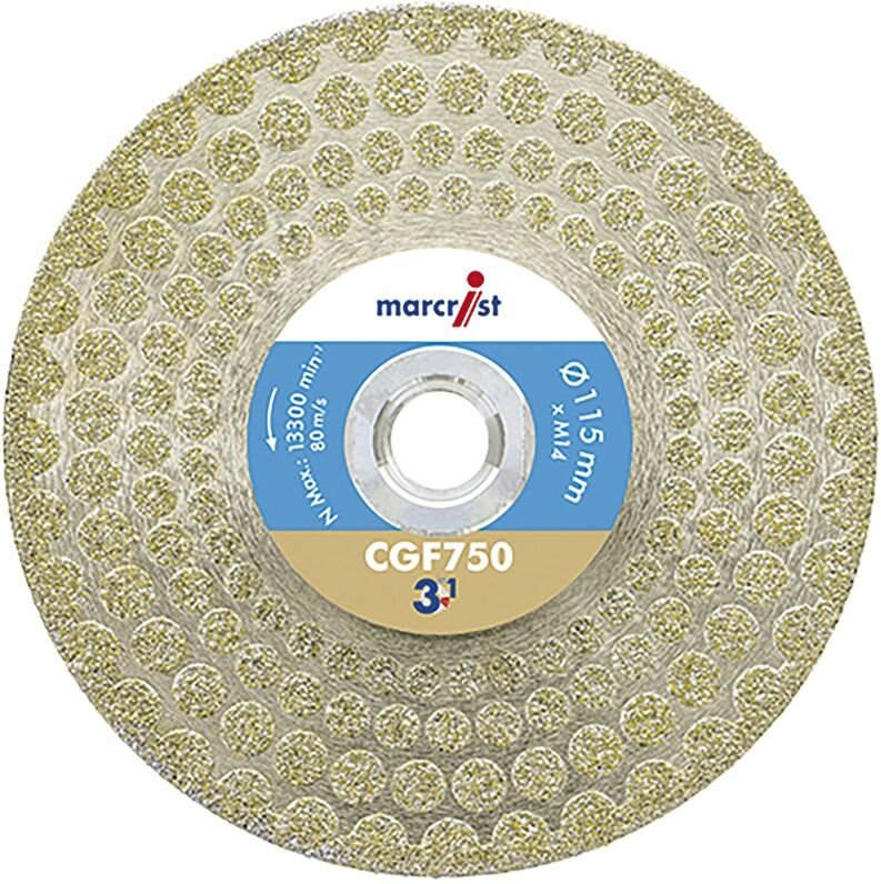 Marcrist - Diamant Trenn-Schleifscheibe CGF750 115 mm 3in1