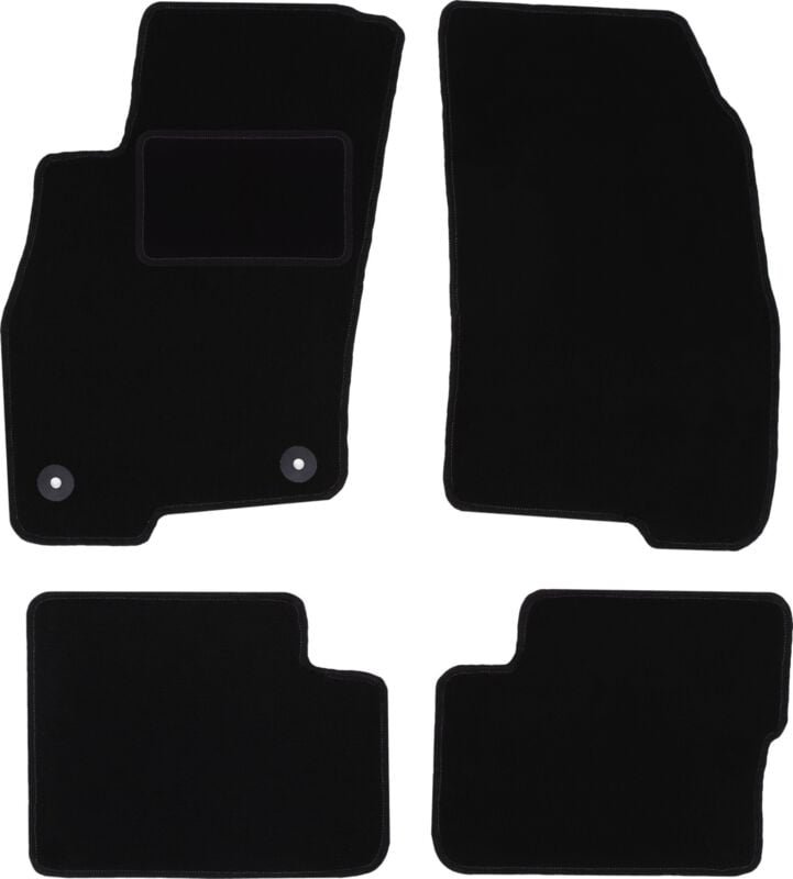 Schwarze Veloursmatten für: Fiat Grande Punto Fließheck (2005-2009)