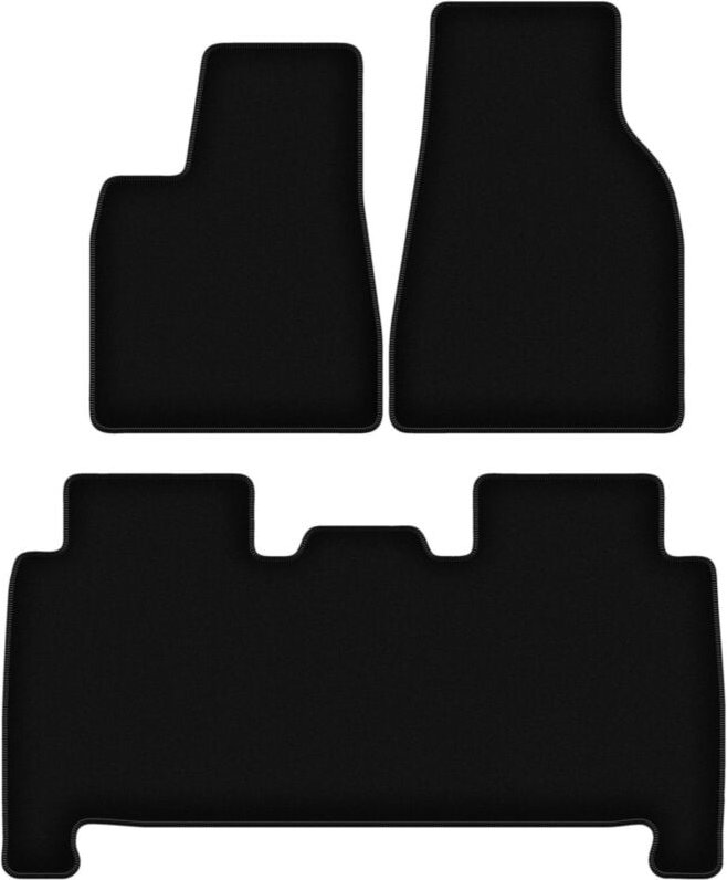 BASIC schwarze Veloursmatten für: Tesla Model X SUV (2016-)