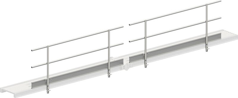 Layher Seitenschutz für Alu-Steg 600 faltbar, 7,30m Länge