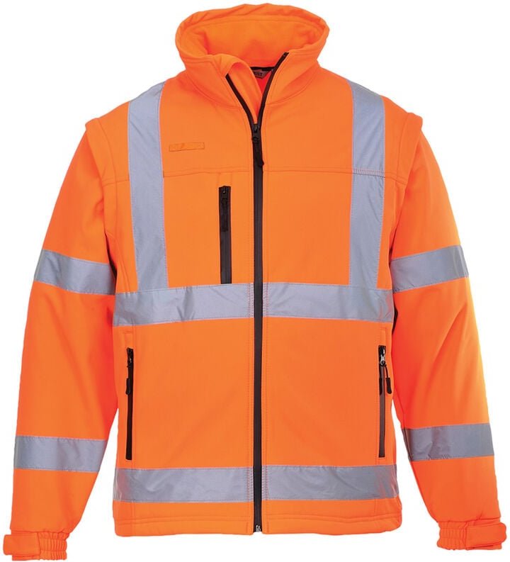 HiVis Softshell-Jacke (3 Schichten) Orange 3XL