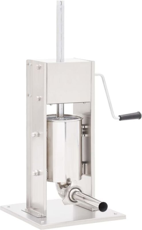 Manueller Wurstfüller Silbern 3 l Edelstahl Vidaxl