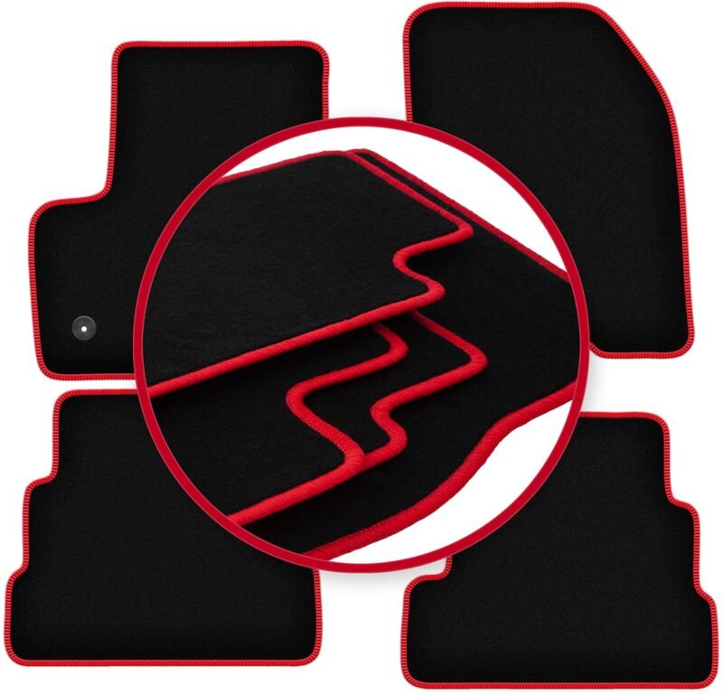 CARLUX-RED Auto-Fußmatten für: Ford Escape MK3 SUV (2012-)