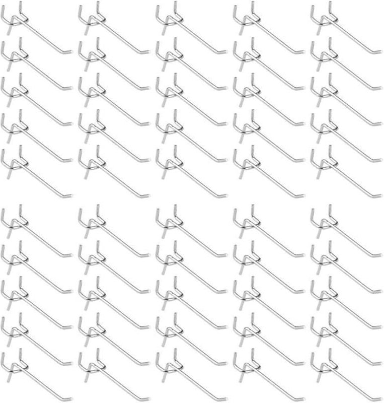 Shining House - 50 Stück Stecktafel-Haken, Wandregal-Haken für die Präsentation, Stecktafel, Garage, Geschäft, Werkzeuge...