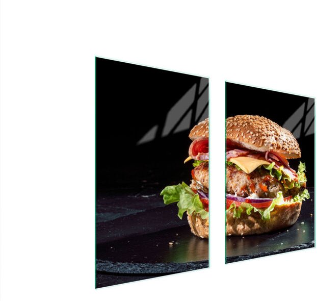 GLASSCHUTZPLATTE FÜR KÜCHE 65x52 HAMBURGER