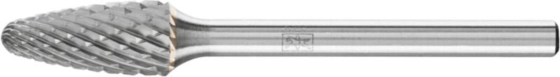 PFERD Hartmetall Frässtift Rundbogen RBF Ø 06x13 mm Schaft-Ø 3 mm Z4 universal mittel fein