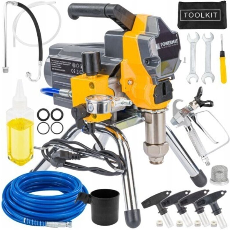 Thumbnail - Hydrodynamische Farbsprühgerät 1300W IP23 Maximaler Druck 230 bar Hochdruck Farbsprühsystem Airless Farbspritzgerät Spri...