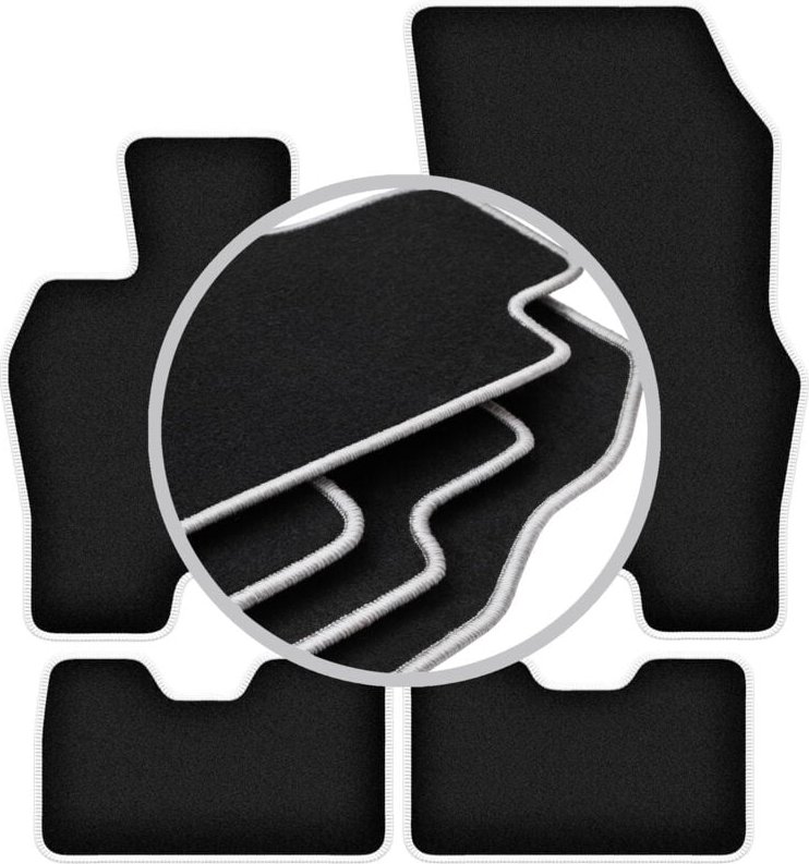 CARLUX-SILVER Autofußmatten für: BMW i8 L15 Roadster (2018-2022)