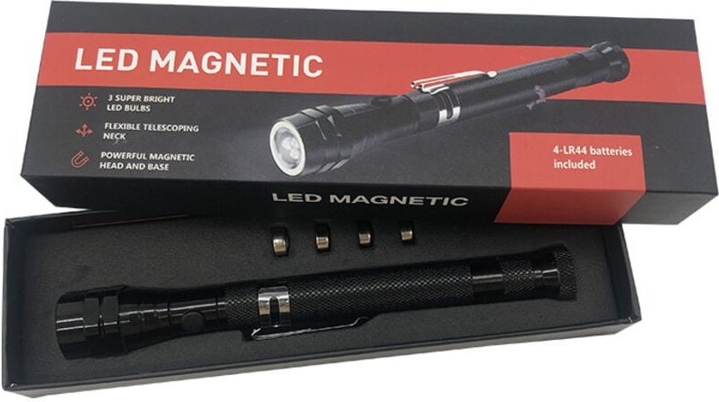 Männergeschenk, Originelles Vatertagsgeschenk, LED-Teleskopmagnet-Aufnahmewerkzeug, Vatertagsgeschenk, Ausgefallenes nüt...