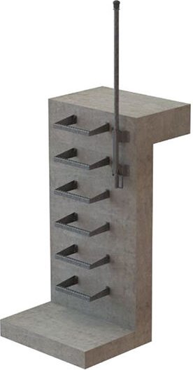 8 Steigbügeln - Steighöhe 2.00m - EC-PUITS-INOX-200