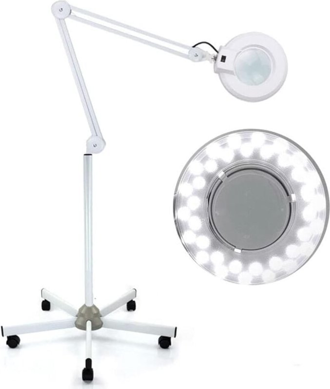 8-Dioptrien Licht Lupenlampe Lupe Arbeitsleuchte Kosmetik Mit Stativ Lupenleucht