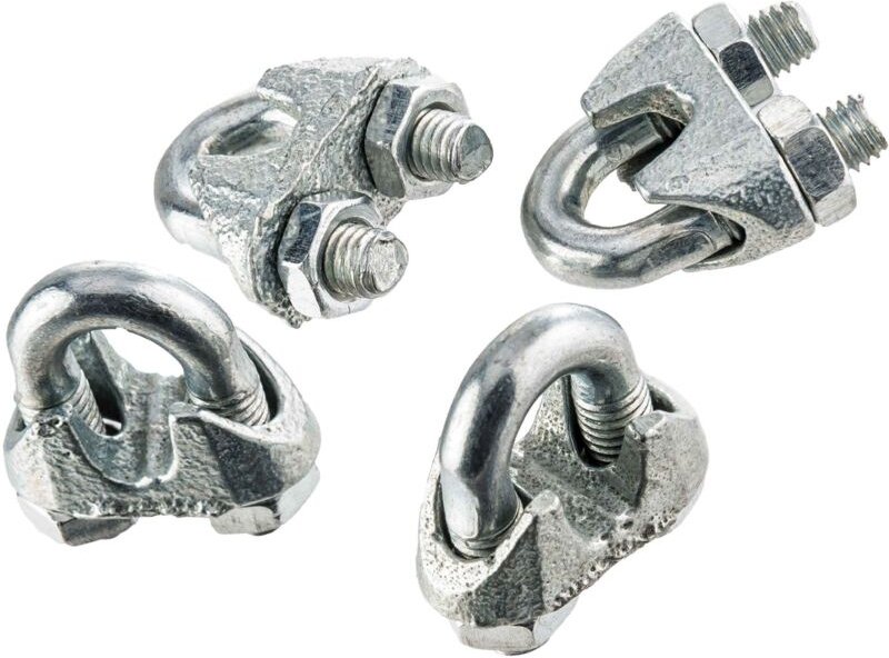 Thumbnail - Corderies Tournonaises - Kabelhalter 4mm verzinkter Stahl 4 Stück