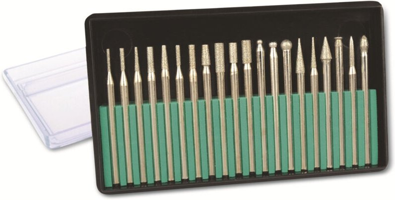 BRÜDER MANNESMANN Diamant-Fräswerkzeug, 20-teilig