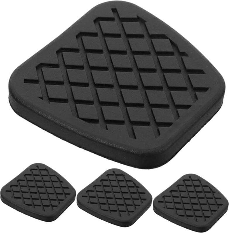 Jalleria - Stück rutschfeste Gummipedalabdeckungen für Kupplung und Bremse, Auto-Innenraumschutz, einfacher und langlebi...