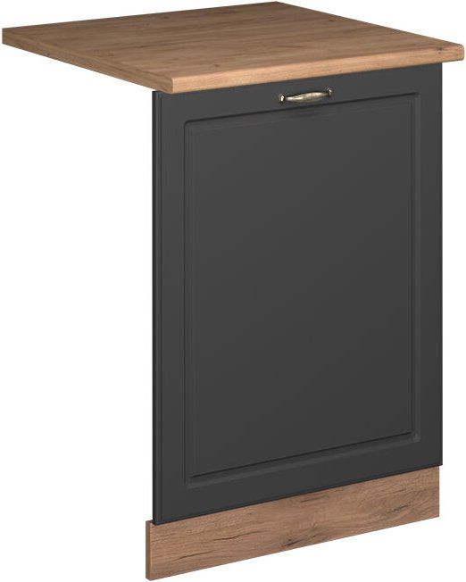 Vicco - Geschirrspülblende Fame-Line, Anthrazit-Gold Landhaus, 60 cm , ap Eiche