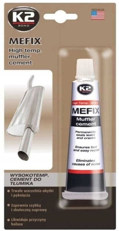 K2 - Mefix Zement de Auspuff, hohe Temperatur, Reparatur, Kitt, de Auspuffanlage, Reparatur, Zement, 140 g.