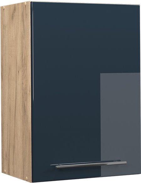 Hängeschrank Fame-Line, Dunkelblau Hochglanz, 50 cm, Vicco