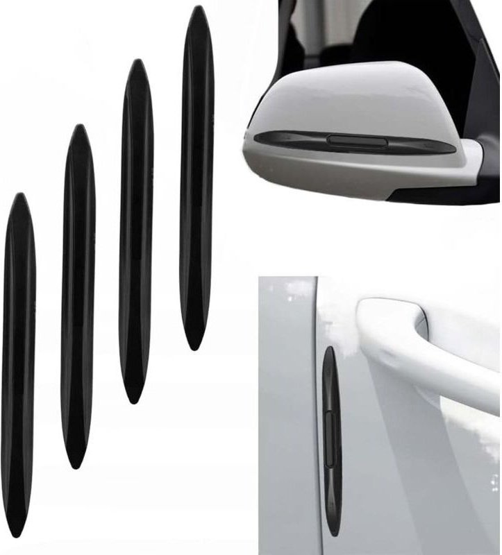 4 Stück Autotür-Eckenschutzaufkleber, Autokantenschutzstreifen, kollisions- und reibungsfrei, nicht markierend, Autotürs...