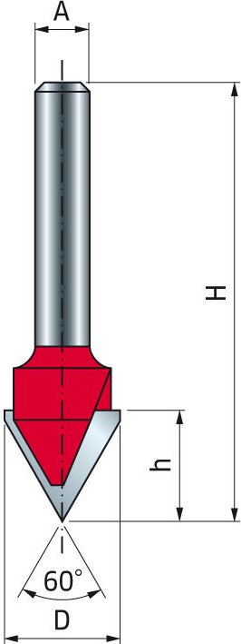 V-Nut-Bohrer Freud 12,7 H12,7/49,2 Q8 Z2 - F03FR01630 -20-15208P