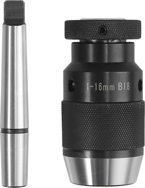 1-16 B18-FUTTER + MT2-B18-GELENKWELLE Schnellspannbohrfutter und selbstsichernder Dorn mit MT3-B18-Kegelfutter / MT2-JT3...