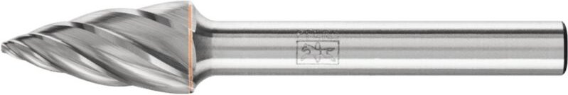 PFERD TOOLS Hartmetall Hochleistungsfrässtift ALU Spitzbogen SPG Ø 10x20mm Schaft-Ø 6mm für Alu/NE Metalle