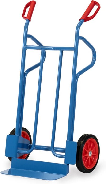 Fetra Stahlrohrkarre mit Vollgummibereifung Höhe 1200mm, Schaufel 150x450mm