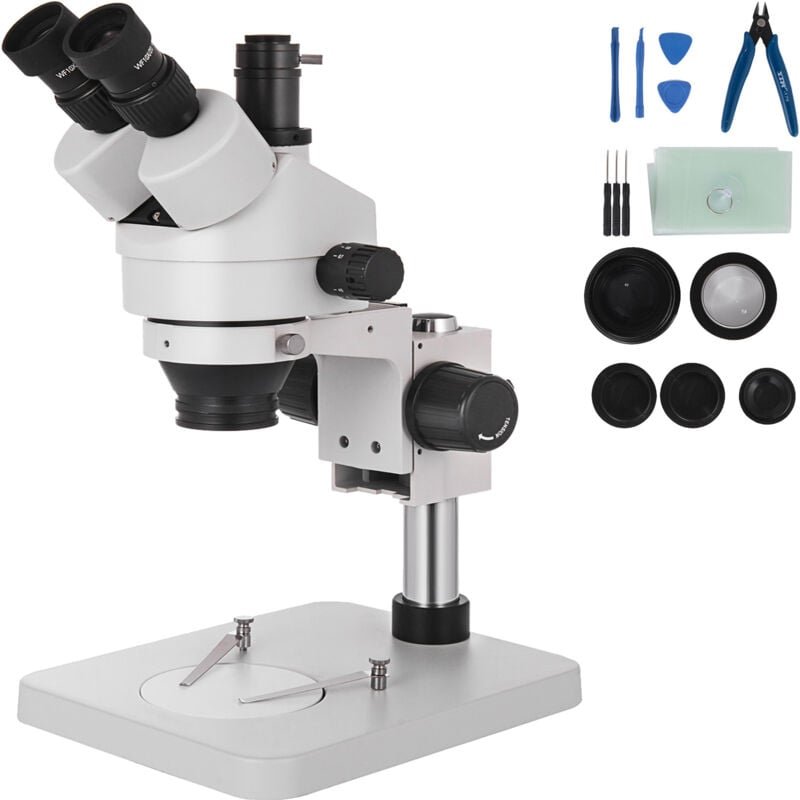 3.5X-90X Simul Focal digital Zoom Stereo Microscope Al-Zn-Legierung 360 Grad Drehbar Trinokulares Stereomikroskop Labor ...