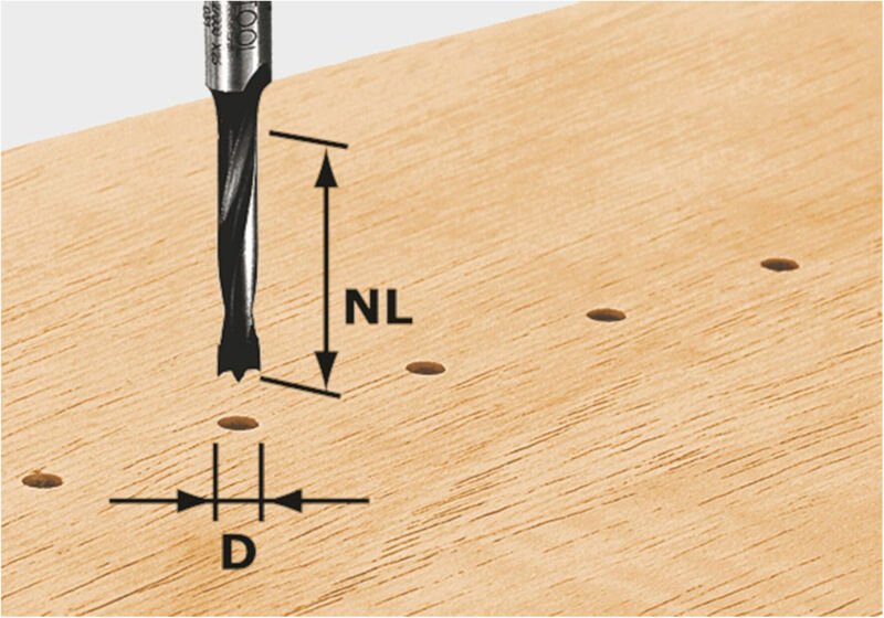 Dübelbohrer hw S8 D8/30 z – 491068 - Festool
