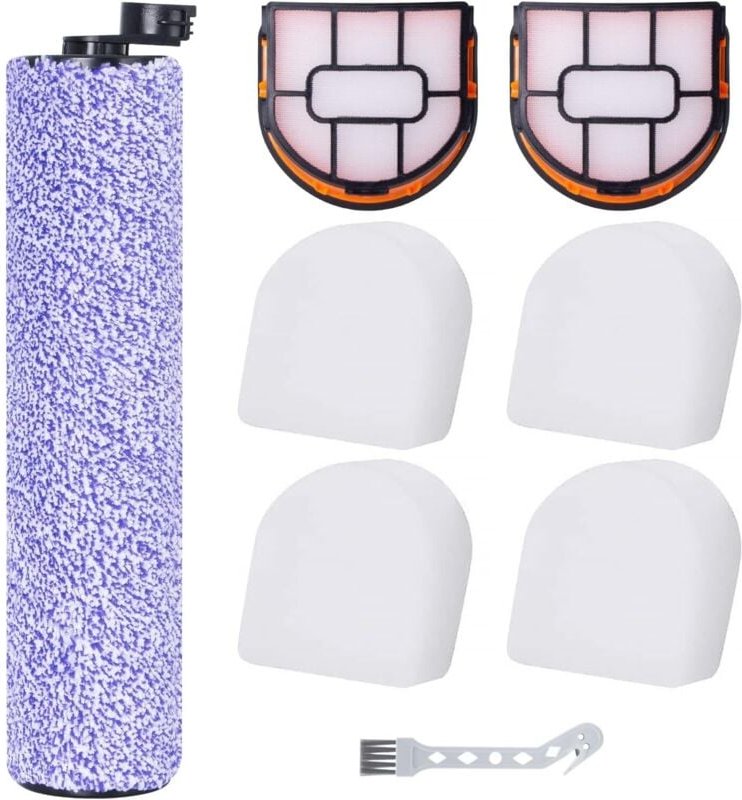 Bürstenrolle und Filter für Shark WDB1F2 für HydroVac xl 3-in-1-Staubsauger (1 Bürstenrolle + 2 Filter + 4 Filterwatten ...