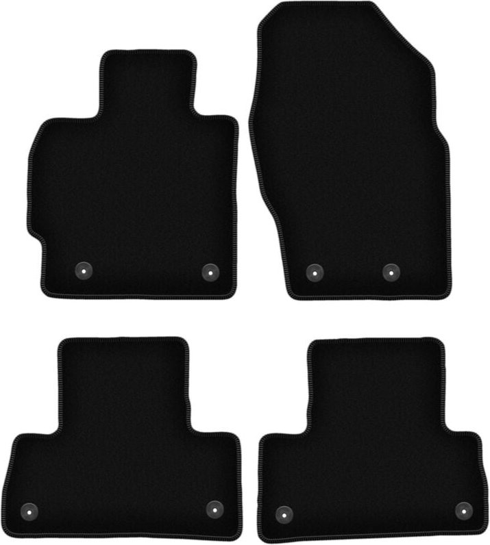 BASIC schwarze Veloursmatten für: Mazda CX-7 SUV (2009-2012)