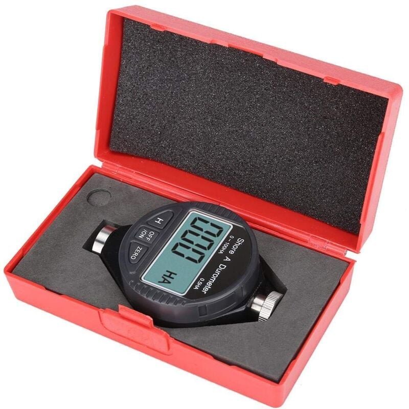 Digitales Härtemesser Shore Messgerät lcd Test Gummi Reifen Legierung Kunststoff - a, 0 100HD Bereich