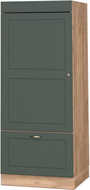 Vicco - Mikrowellenschrank Fame-Line, Grün-Gold Landhaus, 60 cm