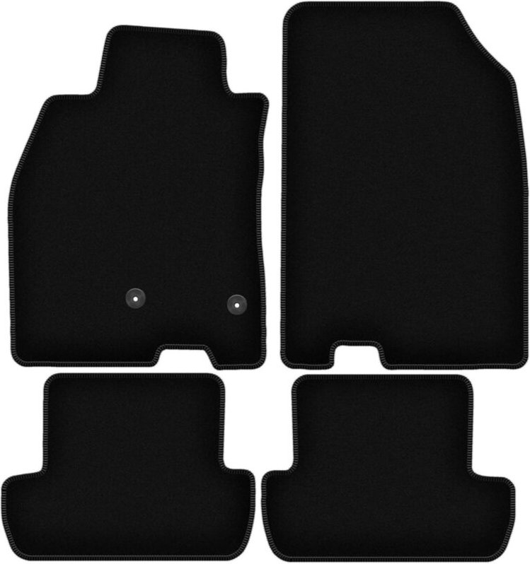 BASIC schwarze Veloursmatten für: Renault Megane III Fließheck, Coupé, Grand Tourer, Kombi (2008-2015)