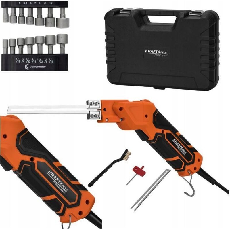 KRAFT&DELE Elektrisches Styroporschneider mit Luftgekühlter, Professionell Heißmesser Schaumschneider für Styropor, Poly...