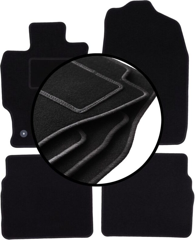 Komplettset Veloursmatten für: Mazda 6 II GH Limousine, Kombi, Liftback, Fließheck (2007-2012)