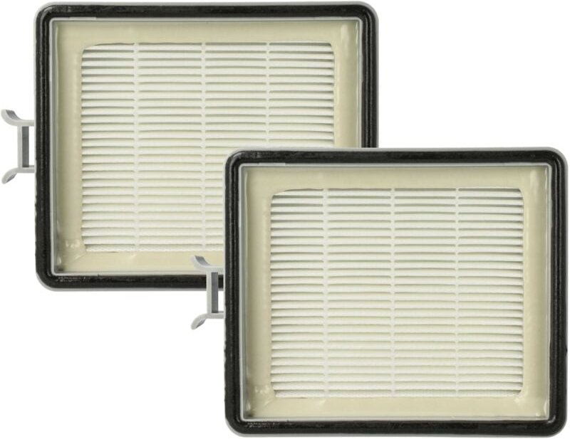 2x Staubsaugerfilter kompatibel mit Lux ap 11 Staubsauger - Abluftfilter Grau Weiß - Vhbw