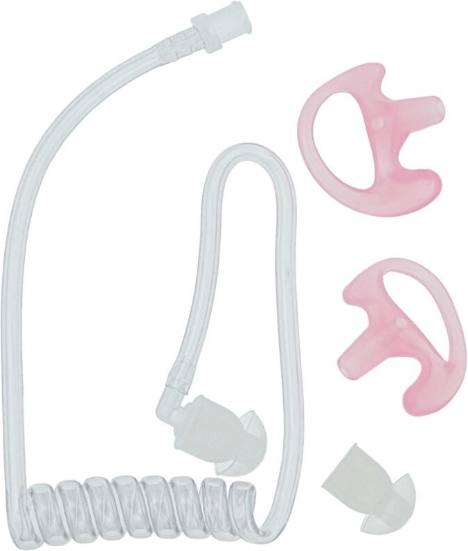 Vhbw - Security Schallschlauch Ohrhörer 2 x Ohrstöpsel, Ohreinsatz l, links und rechts transparent kompatibel mit Headse...