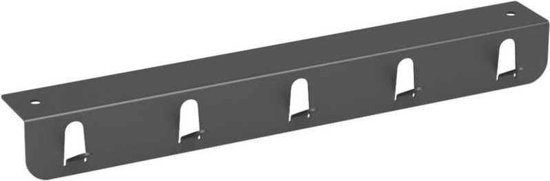 Kesseböhmer K-Line side Türregal, Hakenleiste mit 5 Haken, Unterbaumontage (350 x 40 x 40 mm, anthrazit) von sotech