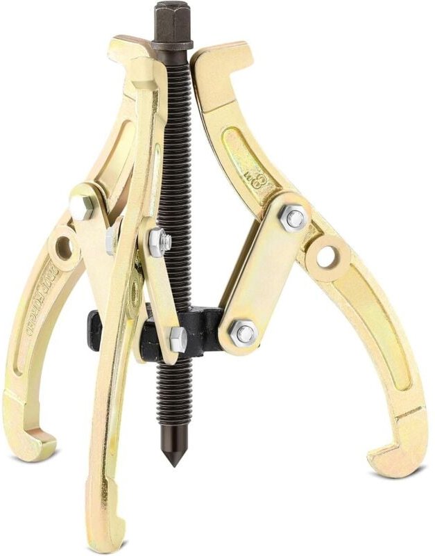 Zahnradlagerabzieher aus Kohlenstoffstahl mit 2/3 Backen für Zahnräder/Lager/Schwungräder/Riemenscheiben (10 Zoll)