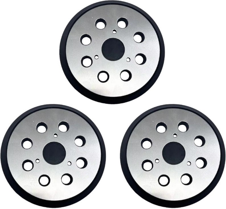 Trade-Shop Klett 8-Loch Schleifteller Haftteller Stützteller 125mm mit Metall-Rückseite für Dewalt DW420/K, DW421/K, DW4...