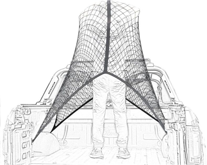 Hochelastisches Ladungsnetz, Einzelnetz-Organizer für die Ladefläche, geeignet für die tägliche leichte Beladung von Pic...