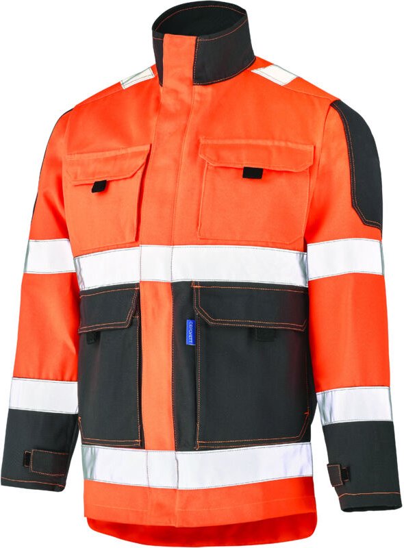 Fluo-Tech-Jacke Orange Fluo/grau Charcoal 2xl